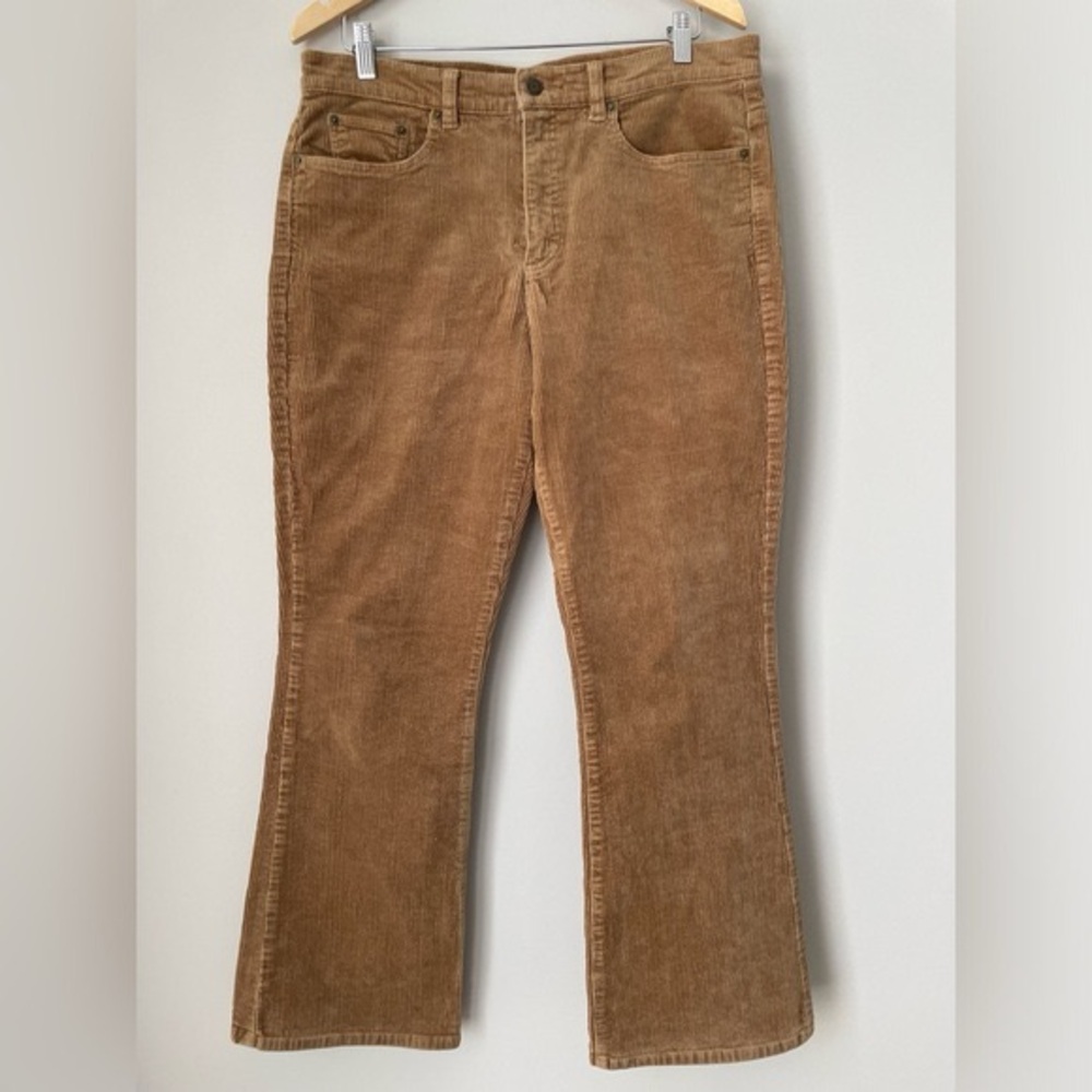 RALPH LAUREN Brown Corduroy Classic Bootcut Pants Size 12